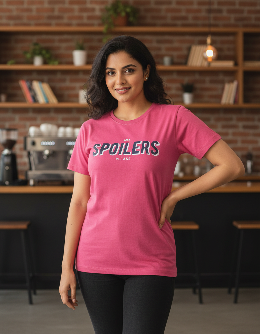 Women's Graphic Round Neck T-Shirt - Premium Knitted Fine Fabric
