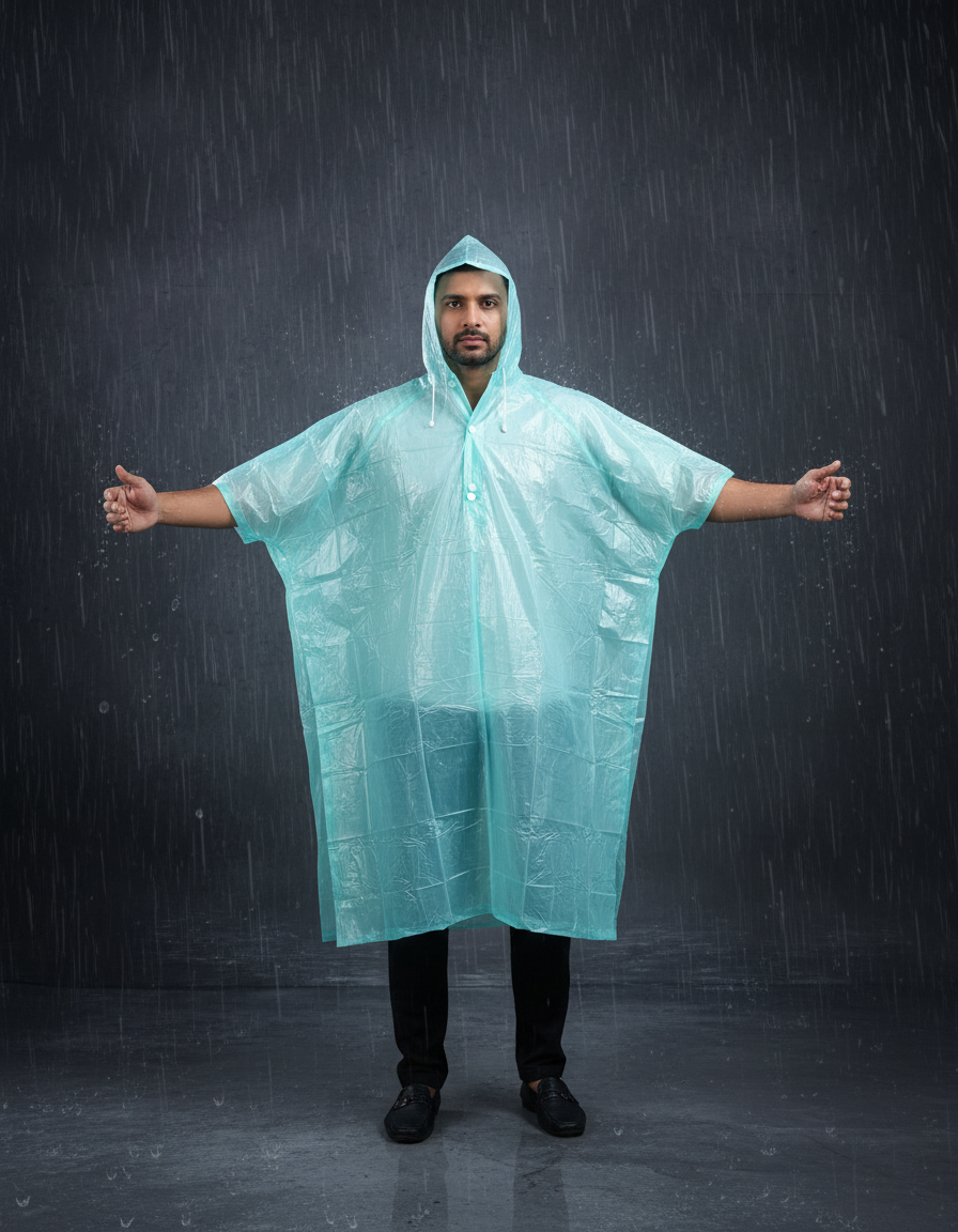 PONCHO - The Rain Wear - Blue women's rainwear