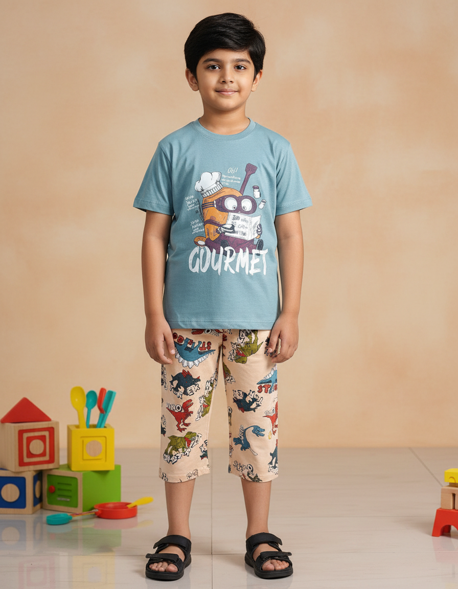 Kids T-Shirt with 3/4 Pant