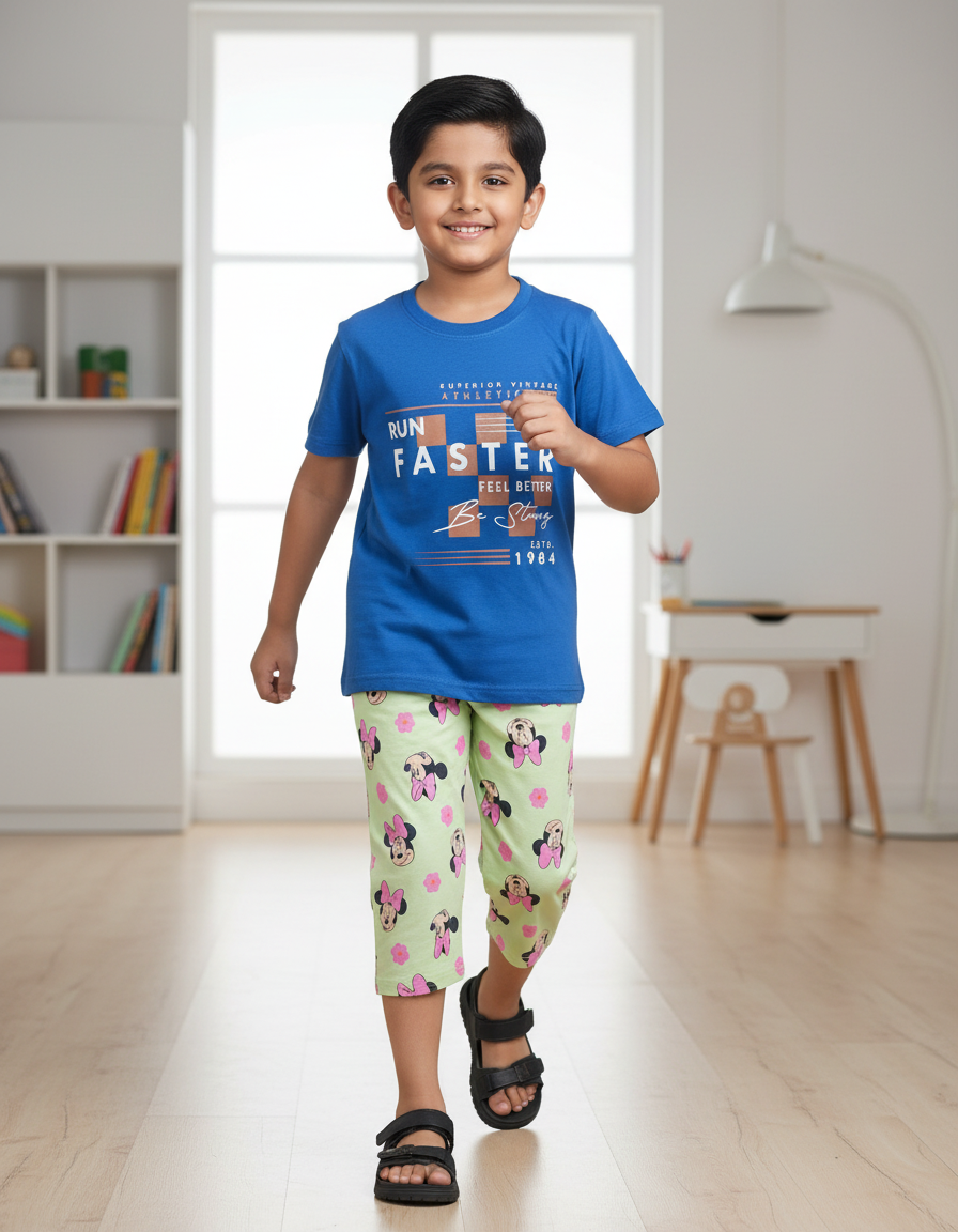 Kids T-Shirt with 3/4 Pant