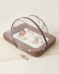 New Born Baby Mosquito Net Bed - Brown